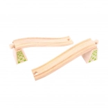 Binari sopraelevati con pilastri 2 pz Bigjigs Rail