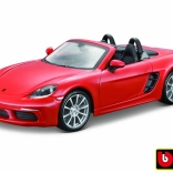 Modello Bburago Porsche 718 Boxster arancione 1:24
