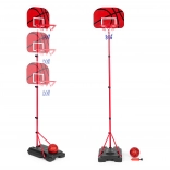 Canestro da basket per bambini con altezza regolabile e pompa
