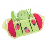 Bigjigs Toys set da giardinaggio per bambini Coccinella