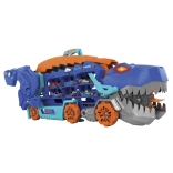 Hot Wheels T-Rex Mega Transporter – trasportatore di dinosauro e pista da corsa