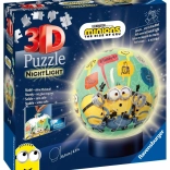 Puzzle 3D sfera luminosa MINIONS di Ravensburger