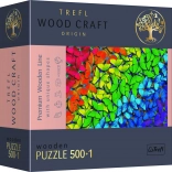 Puzzle in legno Trefl Wood Craft Farfalle Arcobaleno 501 pezzi