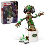 LEGO Marvel Groot danzante – figurina interattiva nel vaso