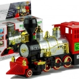 Grande treno a batteria con locomotiva e suoni