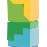 Torre in legno colorata da impilare