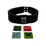 Braccialetto regolabile PIXIE CREW & MINECRAFT nero