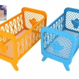 Lettino in plastica per bambole senza corredino