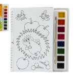 Libri da colorare Talpa con acquerelli e pennello