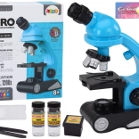 Microscopio educativo per bambini con accessori blu