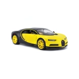 Modello da collezione BUGATTI Chiron giallo‑nero 1:24