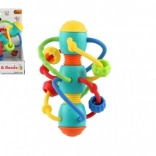 Sonaglio a dentaruolo a spirale con palline per neonati