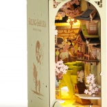 ROBOTIME FALLING SAKURA fermalibro 3D con illuminazione LED calda (kit in legno)