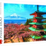 Puzzle Trefl 1500 pezzi – Pagoda e Monte FUJI, Giappone