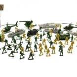 Set di soldatini di plastica con accessori 81 pz