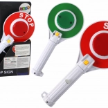 Paletta della polizia per bambini bifacciale con luci stop/via