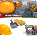 set da costruzione Volvo escavatore con casco e utensile