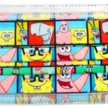 Mascherina monouso per bambini con motivo Spongebob nei pantaloni