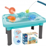 Woopie tavolo da gioco 3in1 con acqua, sabbiera e pesca 6 pezzi