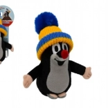 talpa con cappellino blu‑giallo peluche 15 cm