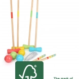 Small foot croquet in legno Active