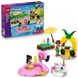 lego friends: festa in piscina con unicorno e fenicottero
