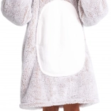 Coperta-felpa TV con cappuccio Cozy Noxxiez a tema coniglio per bambini 7–12 anni