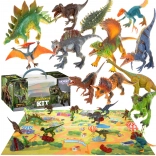 Grande set di dinosauri XXL con tappetino da gioco Mondo Preistorico WOOPIE