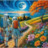 Puzzle CHERRY PAZZI – Amore cosmico, 1000 pezzi