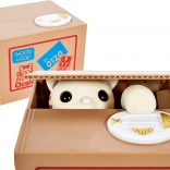 Salvadanaio interattivo con gattino che ruba le monete