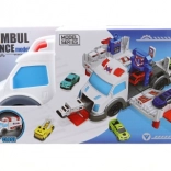 Ambulanza pieghevole con base di soccorso e macchinine