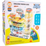 garage parcheggio con 5 piani e 6 macchinine