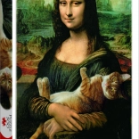 Puzzle Mona Lisa e gatto Mruczek
