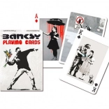 Carte da gioco con motivi di Banksy di Piatnik