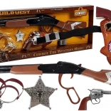 set da cowboy per bambini con fucile, revolver e accessori