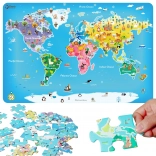 Classico puzzle mappa del mondo