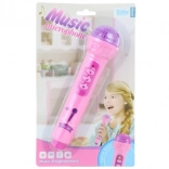 Microfono rosa a batterie