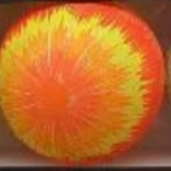 Palla di gomma arcobaleno 22 cm