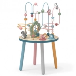 Tavolino attività in legno con labirinto di perline VIGA POLARB