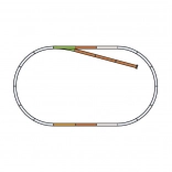 Set di binari Piko B con binario tronco H0