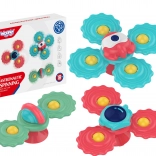 Spinner per bambini con massaggiagengive e ventosa WOOPIE