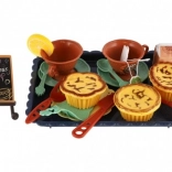 Set da tè per bambini con vassoio in plastica