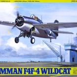 Modello in plastica dell’aereo Grumman F4F-4 Wildcat