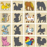 Pexeso Animali e le loro Ombre