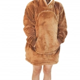 Coperta felpa con cappuccio capibara COZY NOXXIEZ per adolescenti e adulti