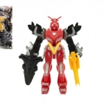 Action figure di robot in plastica 15 cm – guerriero d'azione, 4 colori