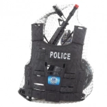 Set di polizia per bambini con gilet tattico e accessori