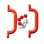 Maniglie in plastica 2Kids Toys rosse