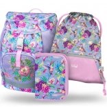 Baagl set scolastico Airy Colibrì – zaino, astuccio e sacca