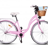 bicicletta urbana 28" MalTrack SS Milk Pink + Blue